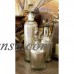 Decmode Glass Stopper Bottle, Set of 3, Multi Color   556335054